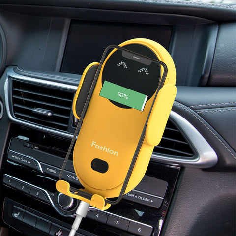 New S11 Car Wireless Charging Mobile Phone Navigation Bracket Infrared Sensor 10W Fast Charging Custom Gift