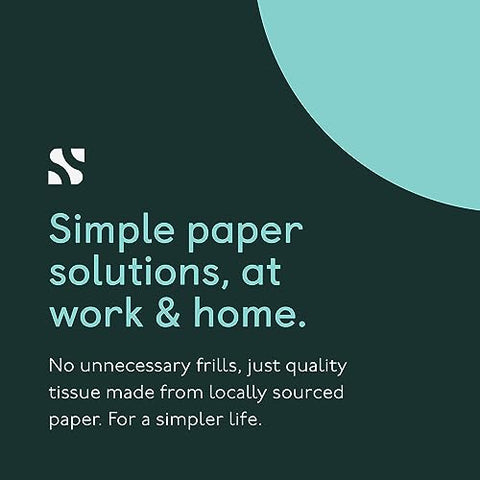 Simply Paper 2-Ply Bath Tissue – Unscented, Septic Safe Toilet Paper Rolls – 24 Pack Soft Toilet Paper Made in USA – 400 Sheets Per Roll, 24 Pack