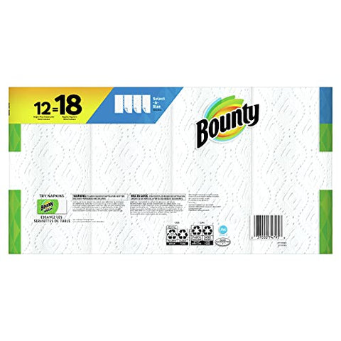 Bounty Select-A-Size Paper Towel, 83 Count (Pack of 12), White 996