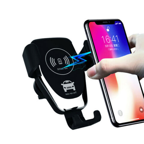 10W QI Wireless Fast Car Charger Mount Holder Stand Automatic Clamping Charging
