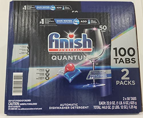 Finish Powerball Quantum Dishwasher Detergent Tablets (100 ct.)