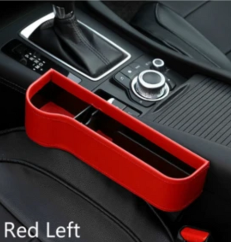 PU Car Organizer Seat Gap Storage Box Car Seat Side Slit for Wallet Phone Coins Cigarette Keys Cards Car Accessories